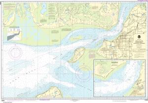 thumbnail for chart Cook Inlet-Approaches to Anchorage;Anchorage