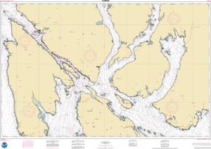 thumbnail for chart Revillagigedo Channel, Nichols Passage, and Tongass Narrows