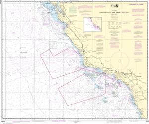 San Diego to San Francisco Bay thumbnail for chart San Diego to San Francisco Bay