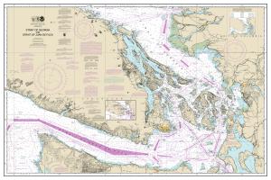 thumbnail for chart Strait of Georgia and Strait of Juan de Fuca,