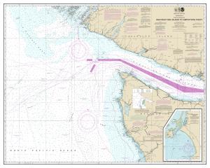 thumbnail for chart Approaches to Strait of Juan de Fuca Destruction lsland to Amphitrite Point