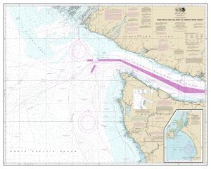 thumbnail for chart Approaches to Strait of Juan de Fuca Destruction lsland to Amphitrite Point