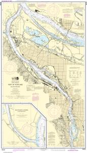 thumbnail for chart Port of Portland, Including Vancouver;Multnomah Channel-southern part