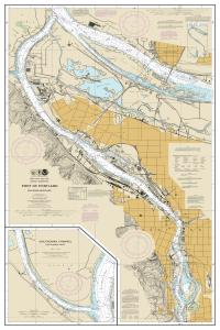thumbnail for chart Port of Portland, Including Vancouver;Multnomah Channel-southern part