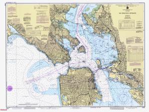 San Francisco Bay Nautical Chart Nautical Charts Online - Chart 18649-10-1986, Ca,1986,Entrance To San  Francisco Bay