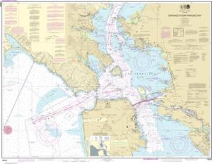 Traditional Paper NOAA Chart 18640 San Francisco to Point Arena 35.4 x 41.7