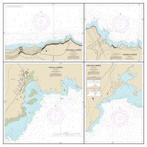 thumbnail for chart Harbors and Landings on the Northeast and Southeast Coasts of Hawai‘i;Punalu‘u Harbor;Honu‘apo Bay;Honokaa Landing;Kukuihaele Landing