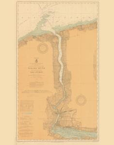thumbnail for chart NY,1914, Niagara River From Above The Falls