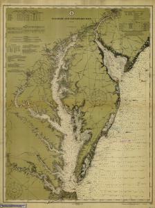 thumbnail for chart VA,1912,Delaware and Chesapeake Bays