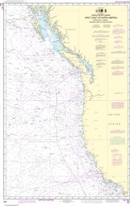 thumbnail for chart North Pacific Ocean West Coast Of North America  Mexican Border To Dixon Entrance