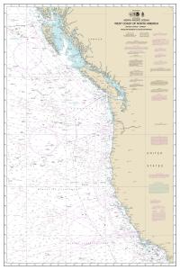 thumbnail for chart North Pacific Ocean West Coast Of North America  Mexican Border To Dixon Entrance