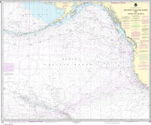 thumbnail for chart North America West Coast San Diego to Aleutian Islands and Hawaiâ€˜ian Islands