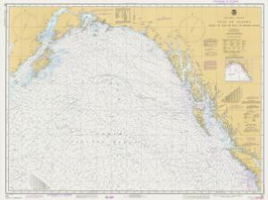 thumbnail for chart AK,1982,Gulf Of Alaska Strait Of Juan De Fuca To Kodiak Island