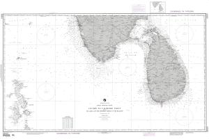 thumbnail for chart Cochin to Calimere Pt, with Sri Lanka and the northern portion of the