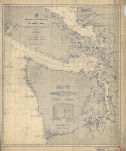 thumbnail for chart WA,1900,Grays Harbor to Semiahmoo Bay
