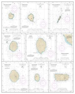 thumbnail for chart Plans in the Mariana Islands; Faraloon de Pajaros; Sarigan Island; Farallon de Medinilla; Ascuncion Island; Agrihan; Agrihan Anchorge; Alamagan Island; Guguan; Anatahan