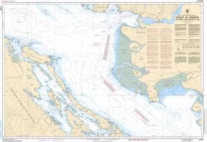 thumbnail for chart Strait of Georgia, Southern Portion/Partie Sud