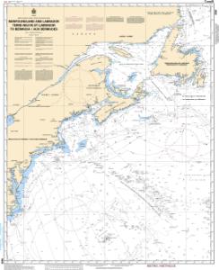 thumbnail for chart Newfoundland and Labrador/Terre-Neuve-et-Labrador to Bermuda / aux Bermudes