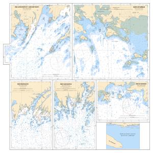 thumbnail for chart Havres et Mouillages - Harbours and Anchorages - Côte-Nord/North Shore