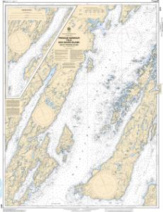 thumbnail for chart Presque Harbour to / à Bar Haven Island and / et Paradise Sound