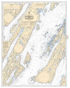 thumbnail for chart Presque Harbour to / à Bar Haven Island and / et Paradise Sound