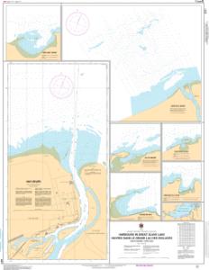 thumbnail for chart Harbours in Great Slave Lake / Havres dans le Grand Lacs des Esclaves - South Shore / Côte sud