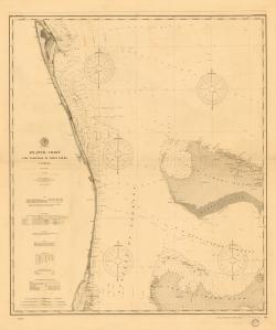 thumbnail for chart FL,1900,Atlantic Coast, Cape Canaveral To Fowey