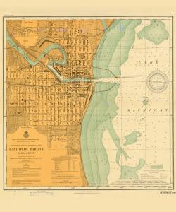 thumbnail for chart WI,1911,Manitowoc Harbor