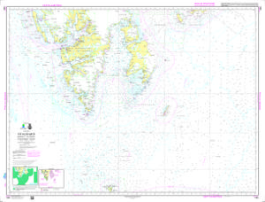 thumbnail for chart Svalbard. Bjørnøya - Isfjorden - Storfjorden - Hopen