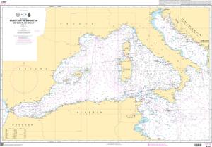 thumbnail for chart Du Détroit de Gibraltar au Canal de Sicile