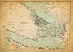 thumbnail for chart WA,1916,Georgia Strait and Strait of Juan Defuca